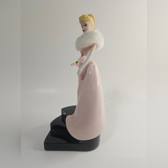 Enchated Evening Barbie Blonde Porcelain Enesco Musical Wind Up Figurine - Picture 7 of 14
